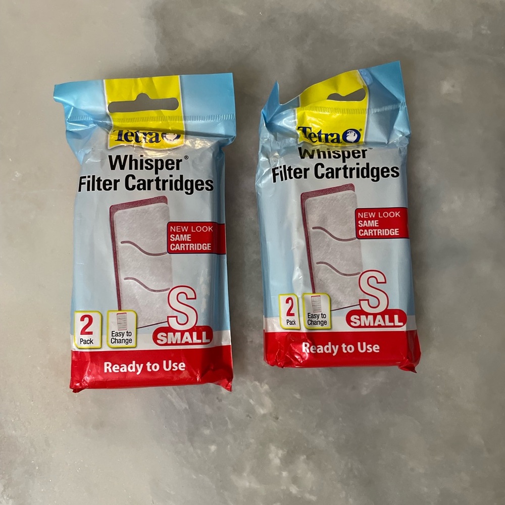 Tetra Whisper Filter Cartridges Size Small Bundle of 2